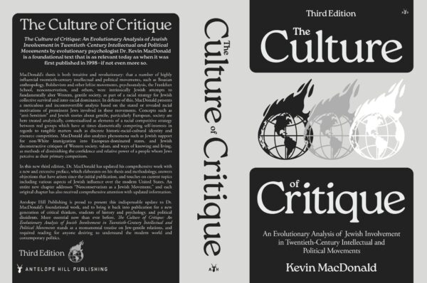 The Culture of Critique by Dr. Kevin MacDonald, 3rd Edition - Image 2
